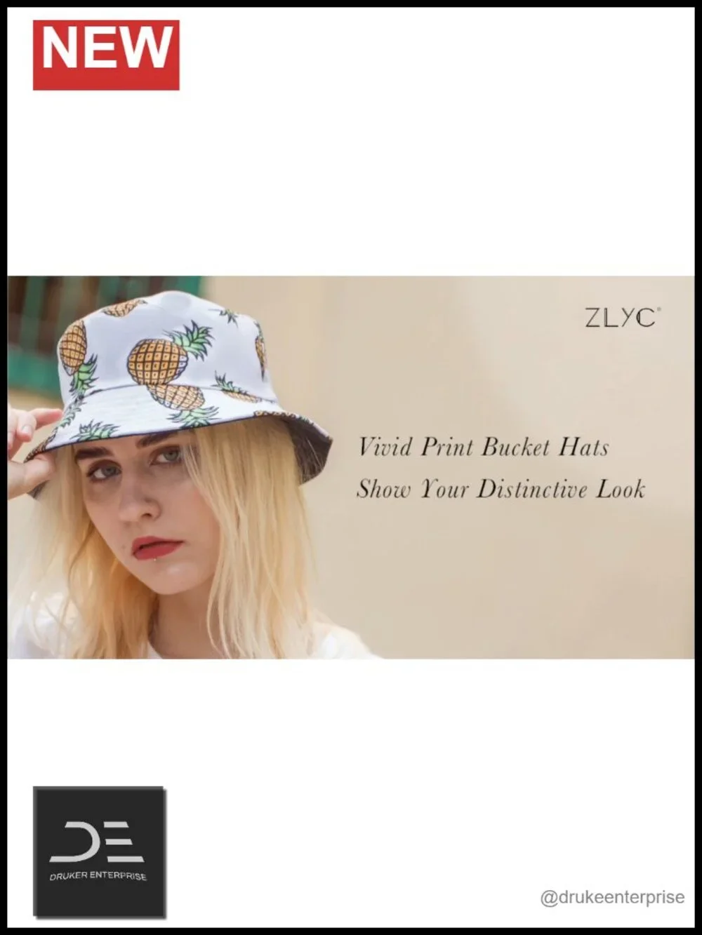 Printed Packable Bucket Hat for Women Men Summer Sun Hat Beach Vacation